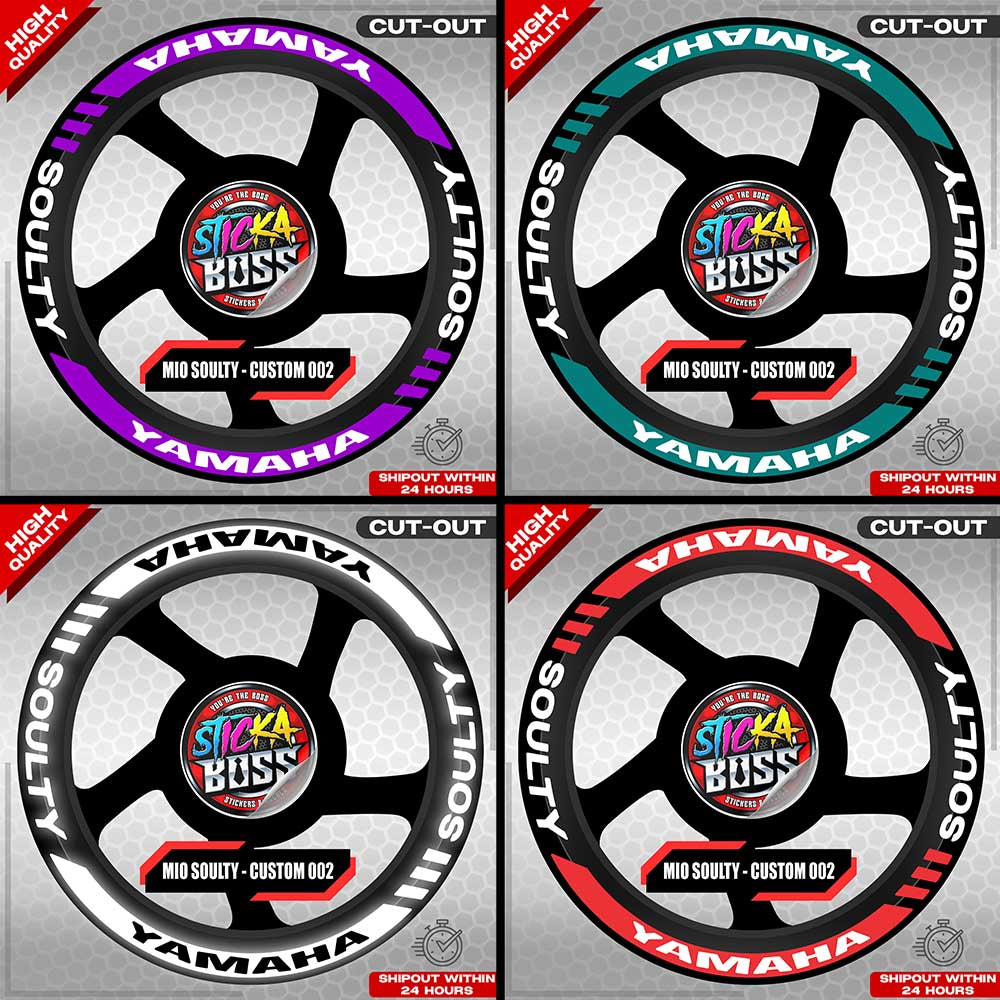 MIO SOULTY MAG STICKER SET ( 2 MAGS ) - CUSTOM 002 | VINYL WATERPROOF CUT-OUT DECALS