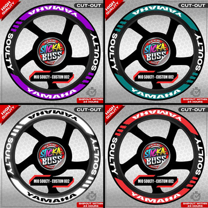 MIO SOULTY MAG STICKER SET ( 2 MAGS ) - CUSTOM 002 | VINYL WATERPROOF CUT-OUT DECALS