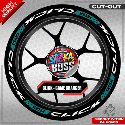 CLICK 125 MAG STICKER SET  ( 2 MAGS ) - GAME CHANGER | VINYL WATERPROOF CUT-OUT DECALS