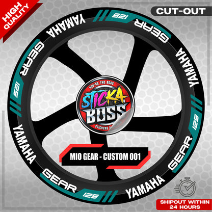 MIO GEAR MAG STICKER SET ( 2 MAGS ) - CUSTOM 001 | VINYL WATERPROOF CUT-OUT DECALS
