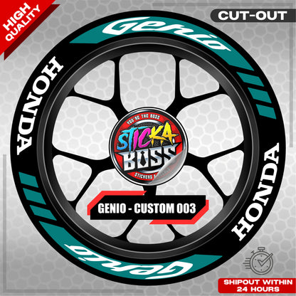 GENIO MAG STICKER SET ( 2 MAGS ) - CUSTOM 003 | VINYL WATERPROOF CUT-OUT DECALS