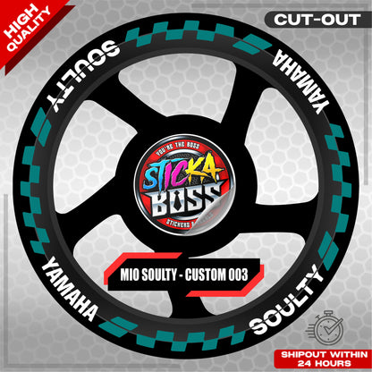 MIO SOULTY MAG STICKER SET ( 2 MAGS ) - CUSTOM 003 | VINYL WATERPROOF CUT-OUT DECALS
