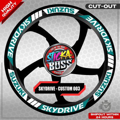 SKYDRIVE MAG STICKER SET ( 2 MAGS ) - CUSTOM 003 | VINYL WATERPROOF CUT-OUT DECALS