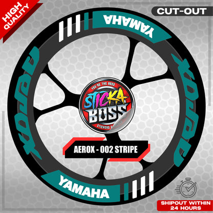 AEROX MAG STICKER SET ( 2 MAGS ) - 002 STRIPE | VINYL WATERPROOF CUT-OUT DECALS