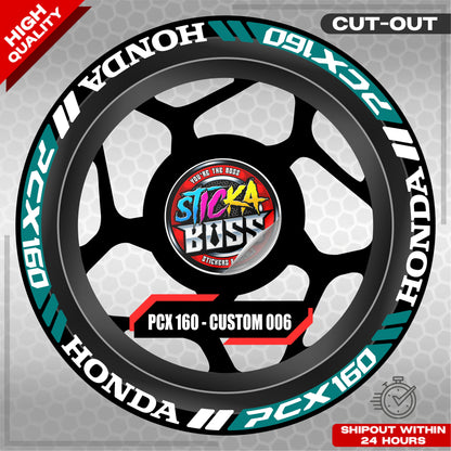 PCX 160 MAG STICKER SET ( 2 MAGS ) - CUSTOM 006 | VINYL WATERPROOF CUT-OUT DECALS