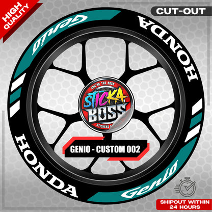 GENIO MAG STICKER SET ( 2 MAGS ) - CUSTOM 002 | VINYL WATERPROOF CUT-OUT DECALS
