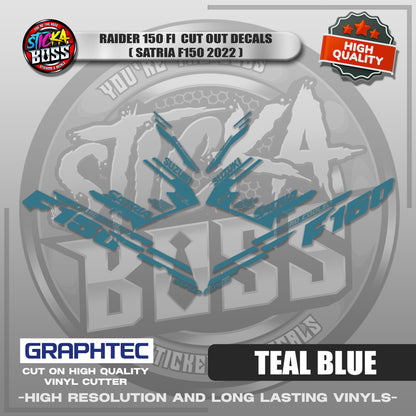 RAIDER 150 FI CUT OUT DECALS ( SATRIA F150 2022 ) | VINYL WATERPROOF CUT-OUT STICKER DECALS