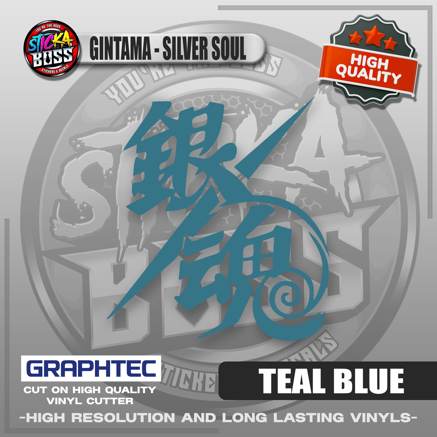 GINTAMA - SILVER SOUL | VINYL WATERPROOF CUT-OUT STICKER DECALS【Stickaboss】