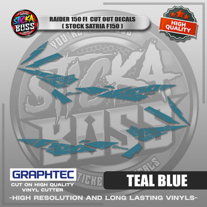 RAIDER 150 FI CUT OUT DECALS ( STOCK SATRIA F150 ) | VINYL WATERPROOF CUT-OUT STICKER DECALS