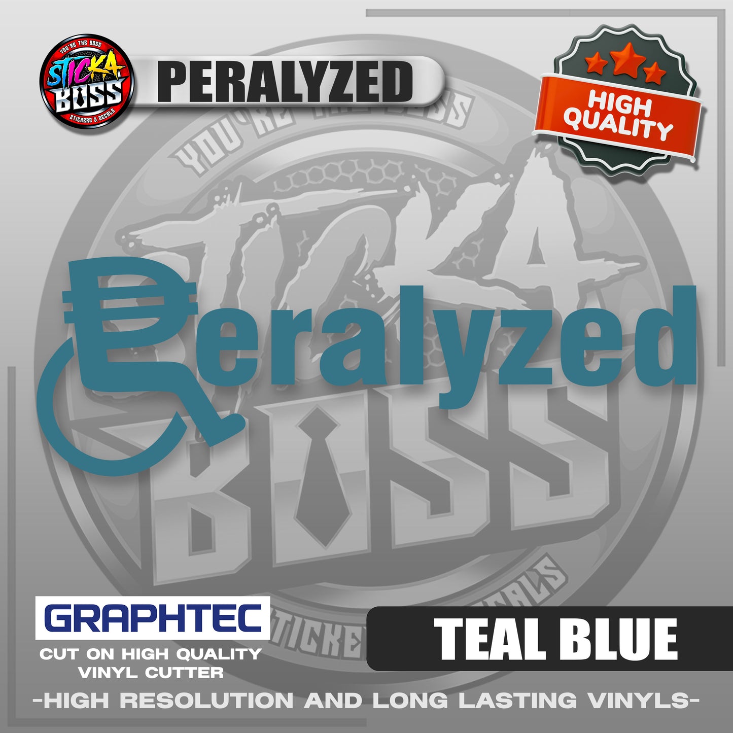 PERALYZED | VINYL WATERPROOF CUT-OUT STICKER DECALS【Stickaboss】