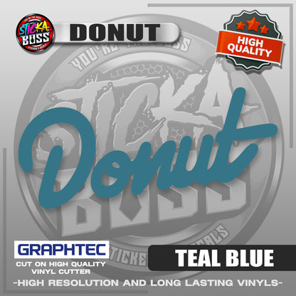 DONUT | VINYL WATERPROOF CUT-OUT STICKER DECALS【Stickaboss】