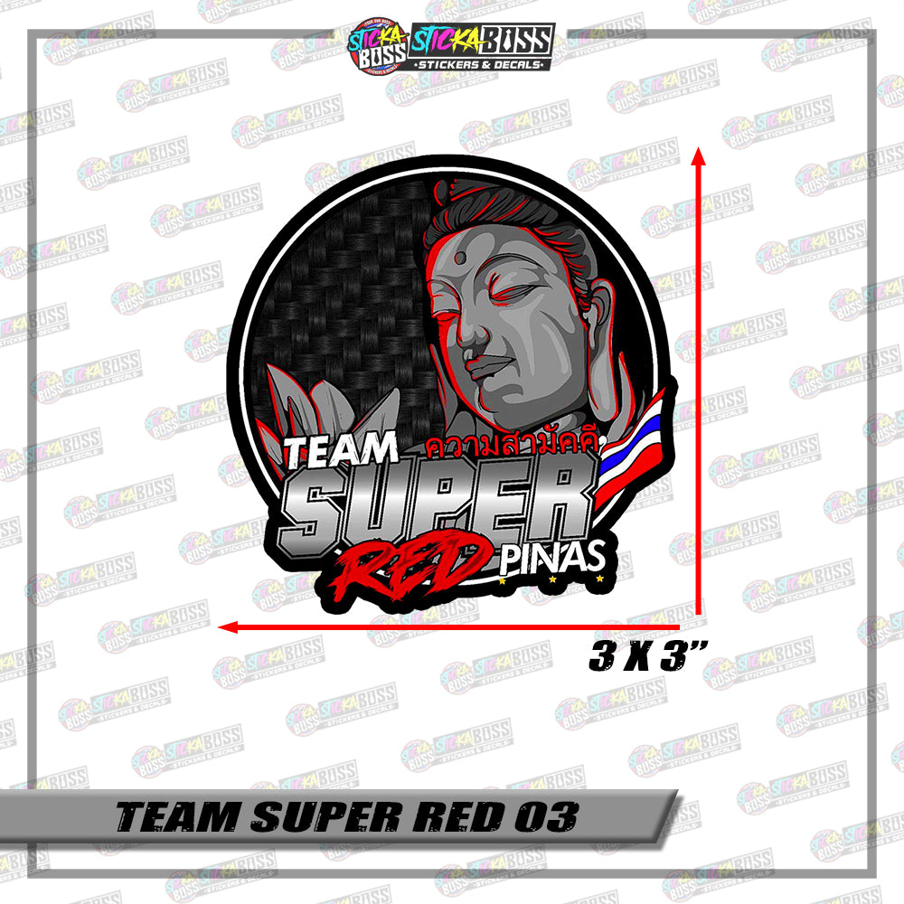 TEAM SUPER COLOR【PRINTED【Stickaboss】