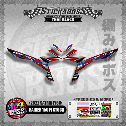 SUZUKI RAIDER 150 FI STOCK DECALS ( 2022 SATRIA F150 )【WITH FREEBIES】