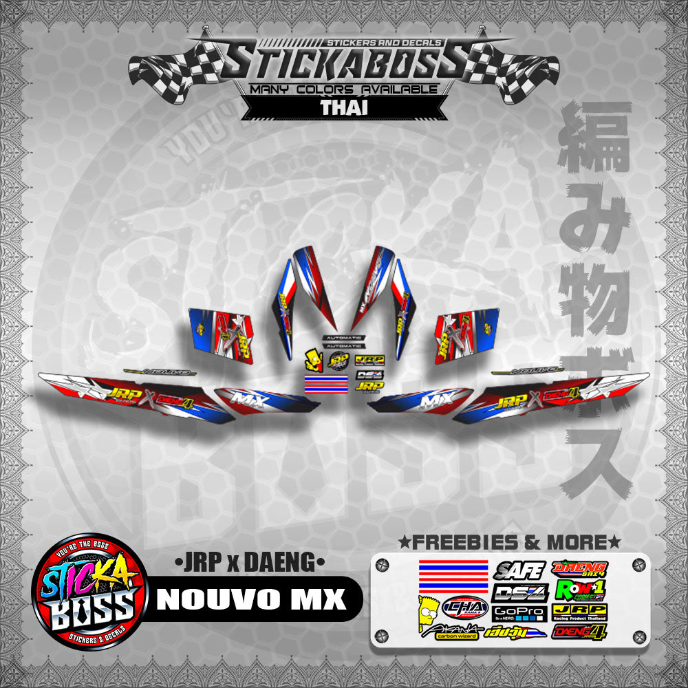 NOUVO MX Decals ( JRP x DAENG )【WITH FREEBIES】