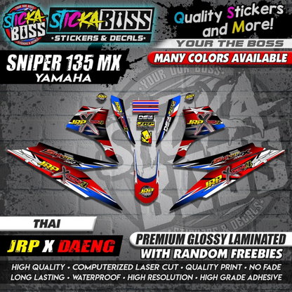 Sniper 135 MX Thailand Decals ( JRP x DAENG )【WITH FREEBIES】