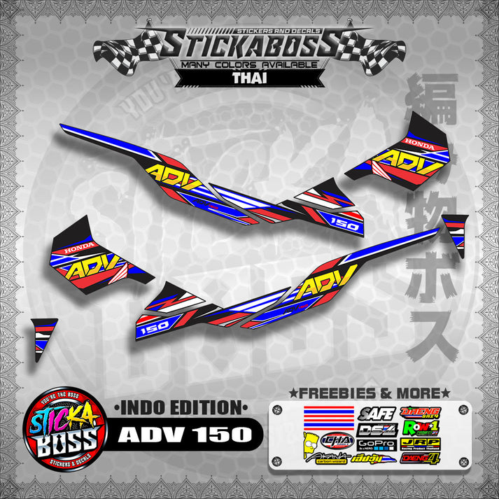 ADV 150 DECALS ( INDO EDITION ) 【WITH FREEBIES】 – StickaBoss