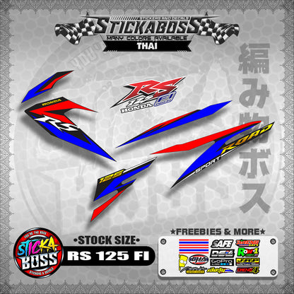 RS 125 FI Stock Decals (STOCK SIZE)【PREMIUM GLOSSY LAMINATED】