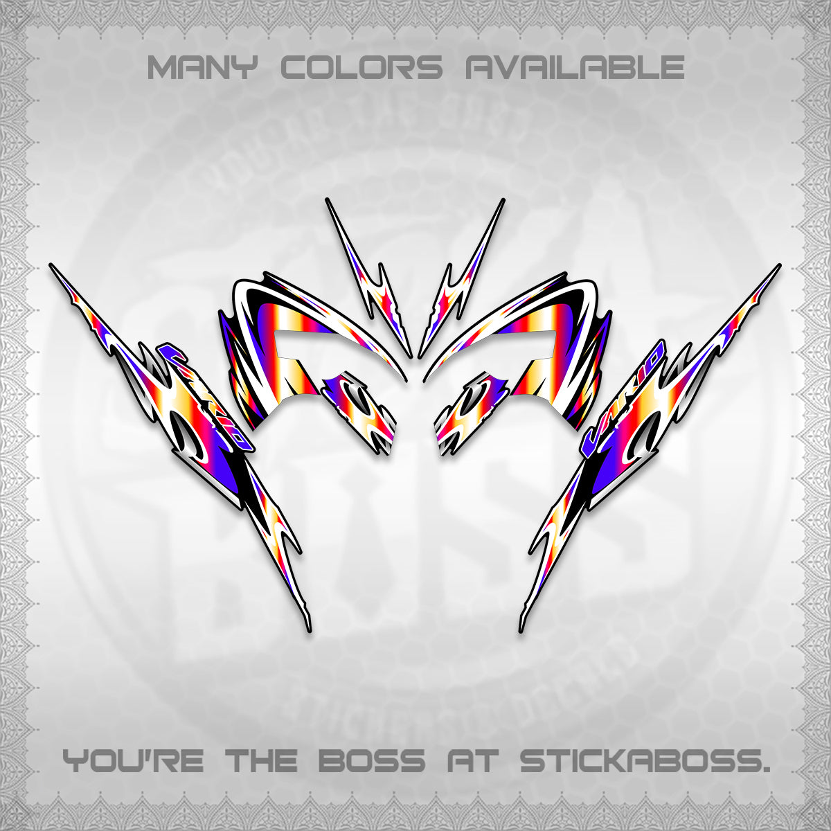 CLICK 125 V3 VARIO STRIPING DECALS (2026 NEW LED DESIGN) STICKER KITS By STICKABOSS