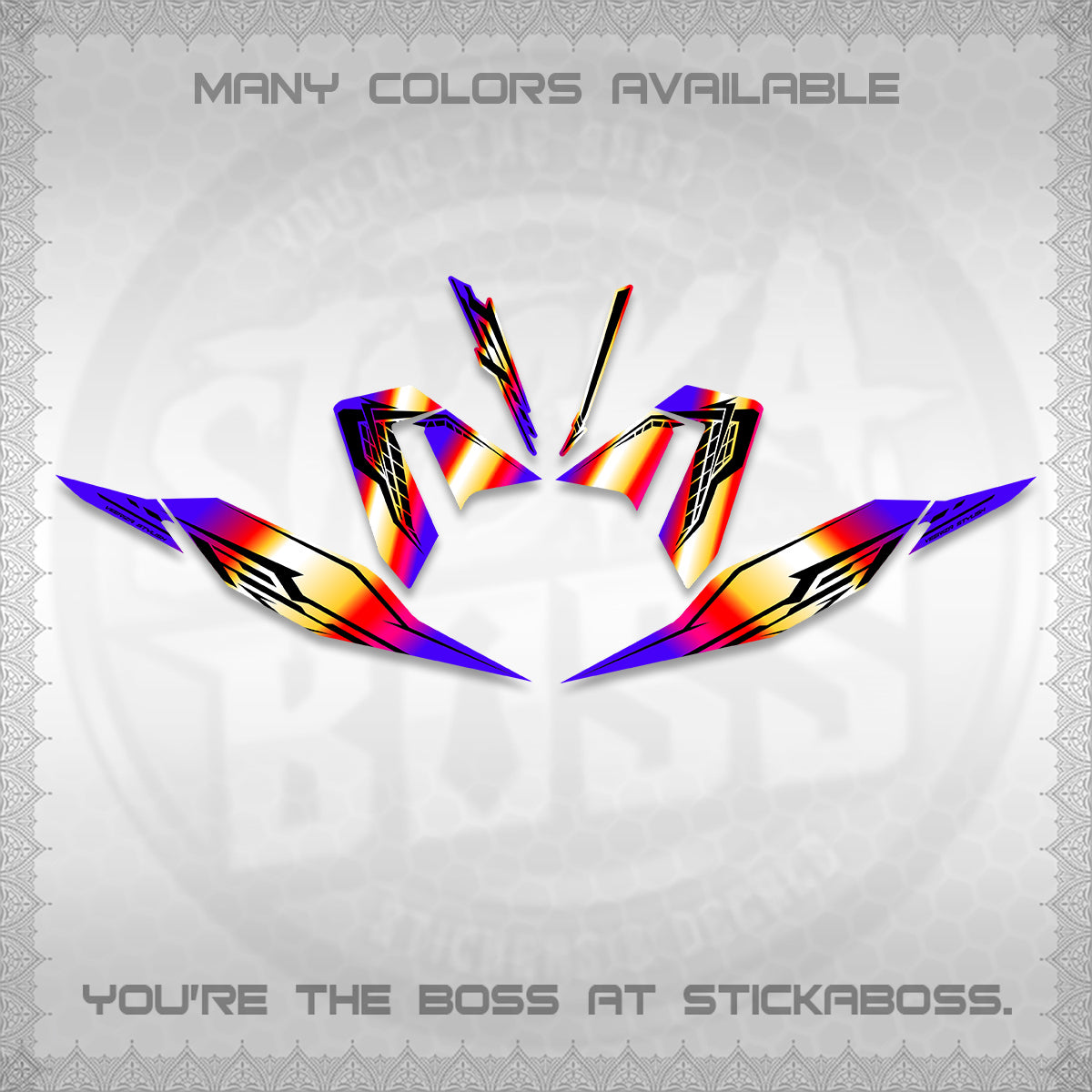 CLICK 125 V4 DECALS (2026 VEERIZA STYLISH DESIGN) STICKER DECALS By STICKABOSS