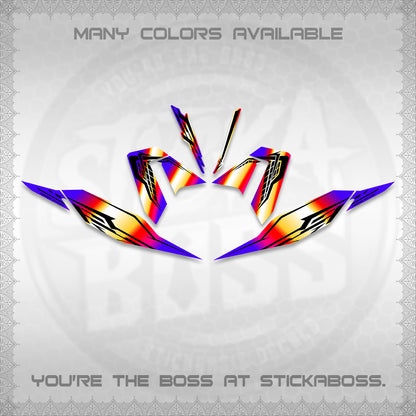 CLICK 125 V4 DECALS (2026 VEERIZA STYLISH DESIGN) STICKER DECALS By STICKABOSS