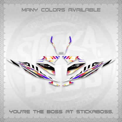 CLICK 125 V4 VARIO FOR WHITE DECALS (2026 VR0007 DESIGN) STICKER KITS By STICKABOSS