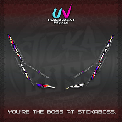 AEROX 155 V1 UV TRANSPARENT DECALS (NEW 2026 VORTEX) STICKER KITS BY STICKABOSS