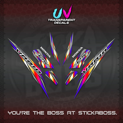 CLICK 125 V3 INDO UV TRANSPARENT DECALS (2024 SV 22-A1 STYLE) STICKER KITS By STICKABOSS