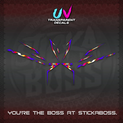 AEROX 155 V2 UV TRANSPARENT STRIPING DECALS (2022 NVX 1-TONE) STICKER KITS BY STICKABOSS