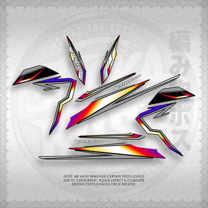 STICKER DECALS for CLICK 125 V3 (CV3VAVRDE) By STICKABOSS (SOFIE LAMINATED WATERPROOF)