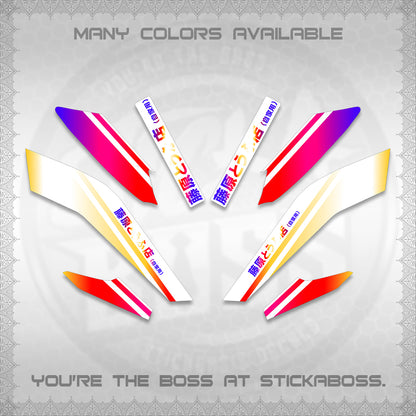 NMAX V2 FOR WHITE DECALS (TRUENO STYLE DESIGN) STICKER KITS By STICKABOSS