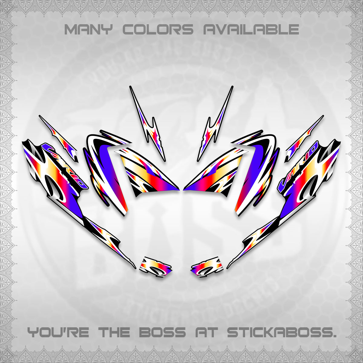 CLICK 125 V4 VARIO STRIPING DECALS (2026 NEW LED DESIGN) STICKER DECALS By STICKABOSS