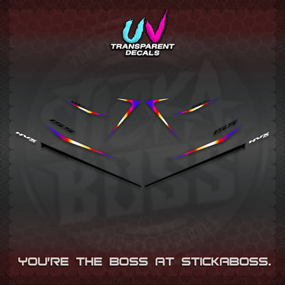 AEROX 155 V2 UV TRANSPARENT DECALS (2026 NVX MINIMALIST 01) STICKER KITS BY STICKABOSS