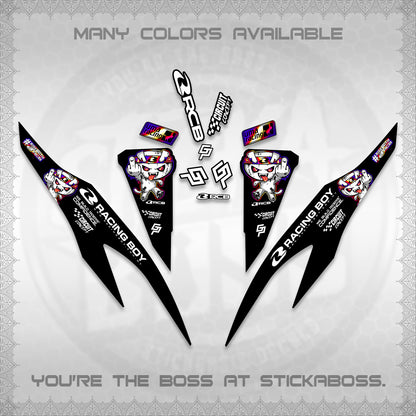 CLICK V2 DECALS (2026 RACE ZOMBIE DESIGN)STICKER DECALS By STICKABOSS