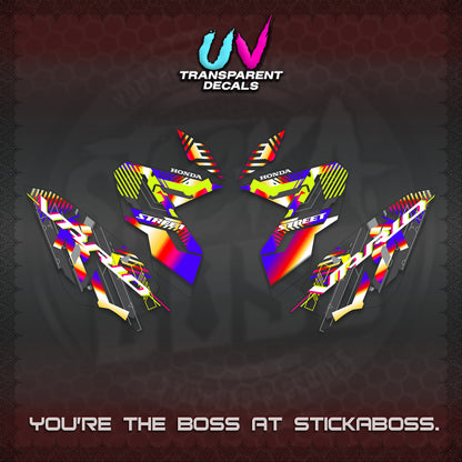 CLICK 125 V3 VARIO UV TRANSPARENT DECALS (2026 STREET STYLE EDITION) STICKER DECALS By STICKABOSS