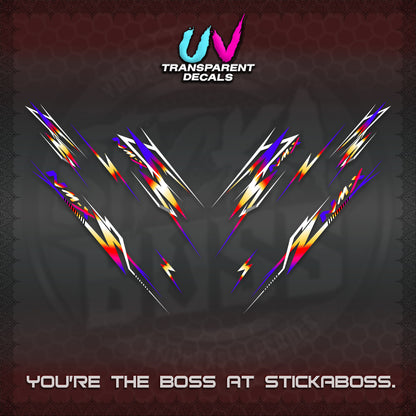 NMAX V2 UV TRANSPARENT DECALS (2024 NM A8 STYLE) STICKER DECALS By STICKABOSS