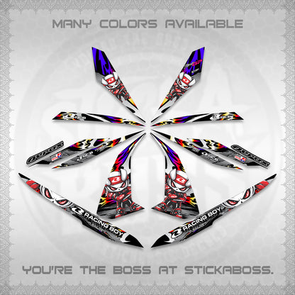 AEROX 155 V1 DECALS (2026 NEW RCB 2.0 DESIGN) STICKER KITS BY STICKABOSS