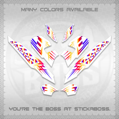 CLICK 125 V3 VARIO INDO-MALAY FOR WHITE DECALS (2026 TRIBAL LINES DESIGN) STICKER DECALS By STICKABOSS