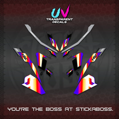 CLICK V2 UV TRANSPARENT DECALS (SCOTTxHRC DESIGN)STICKER KITS By STICKABOSS