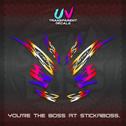 CLICK 125 V2 INDO STRIPING UV TRANSPARENT DECALS (2026 NUSANTARA MOTIF) STICKER DECALS By STICKABOSS