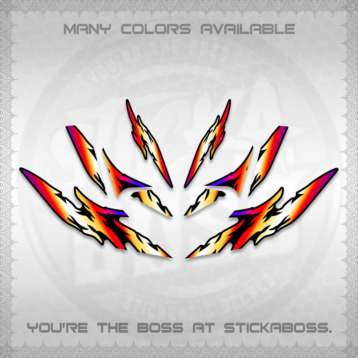 CLICK 125 V4 VARIO DECALS (2026 TAMIYA-STYLE RACING DESIGN) STICKER KITS By STICKABOSS