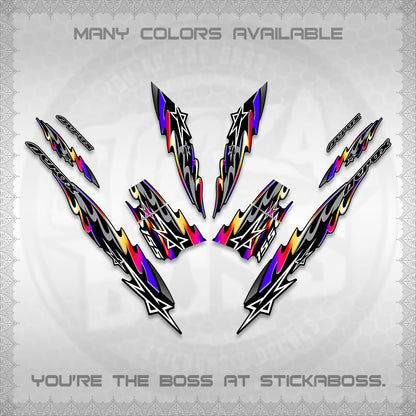 AEROX V2 INDO DECALS (2026 STAR 0001 MOTIF) STICKER KITS By STICKABOSS
