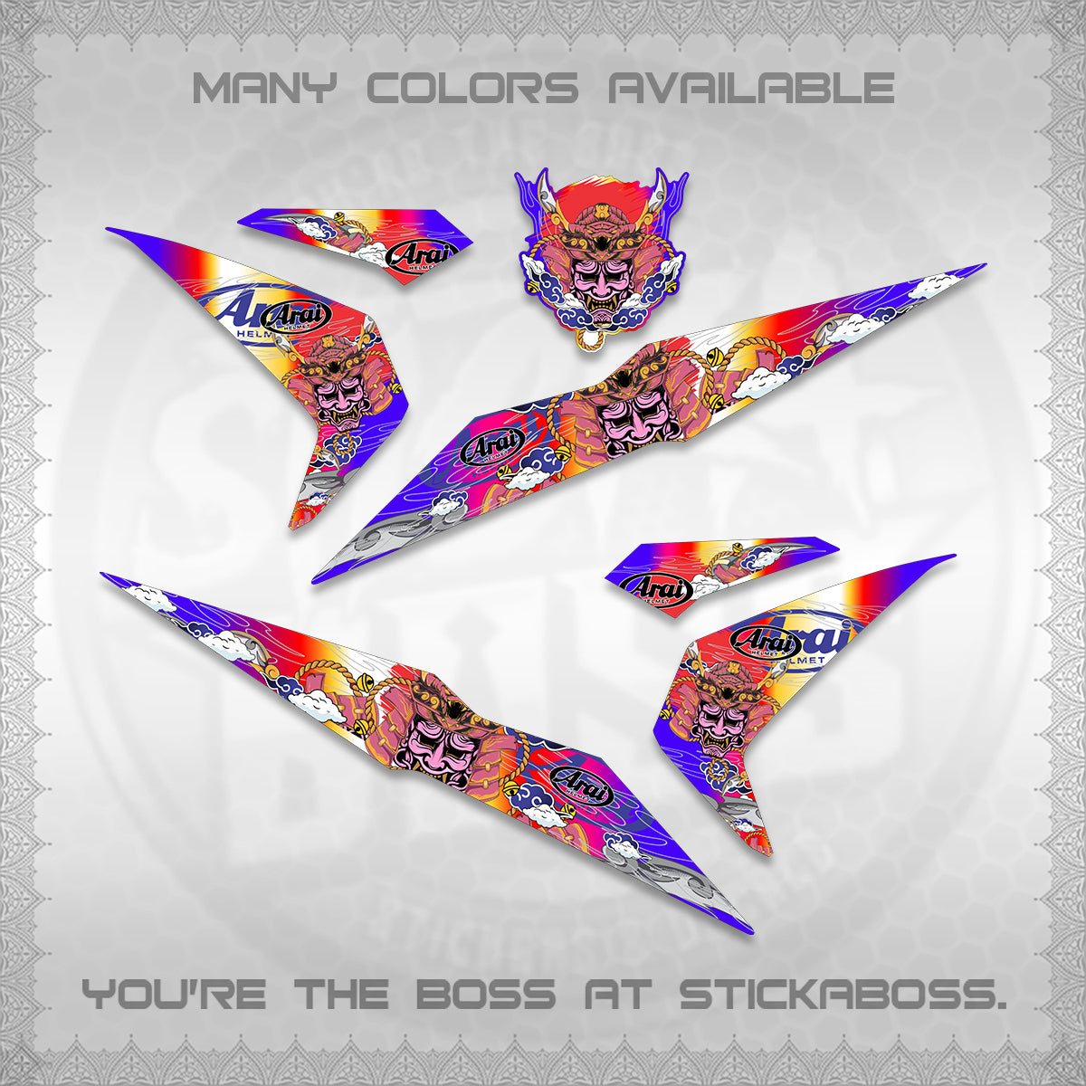BEAT FI V2 INDO DECALS (2026 NEW SAMURAI MOTIF) STICKER KITS BY STICKABOSS