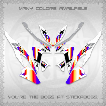 CLICK V2 FOR WHITE DECALS (SCOTTxHRC DESIGN) STICKER KITS By STICKABOSS