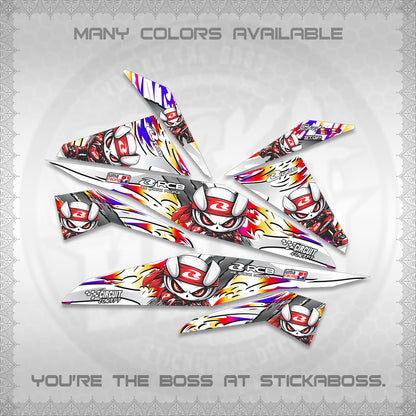 BEAT FI V1 FOR WHITE DECALS (2026 NEW RCB 2.0 DESIGN) STICKER KITS BY STICKABOSS