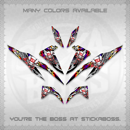 CLICK 125 V2 DECALS (2026 NEW RCB 2.0 DESIGN) STICKER KITS BY STICKABOSS