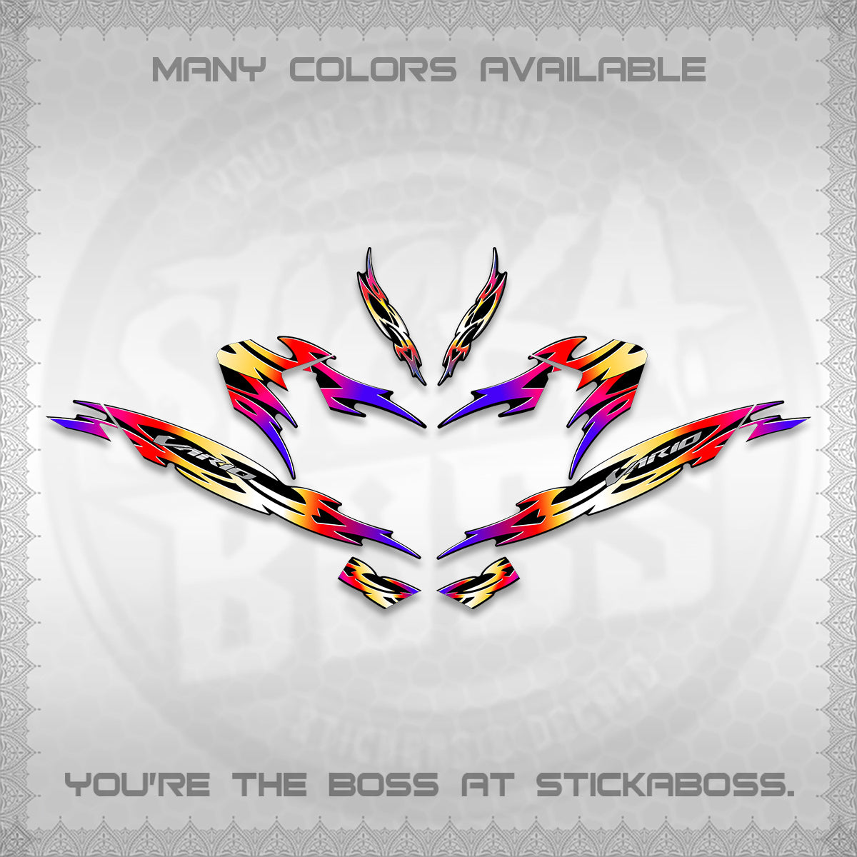 CLICK 125 V4 INDO VARIO DECALS (2026 NUSANTARA STRIPING) STICKER DECALS By STICKABOSS