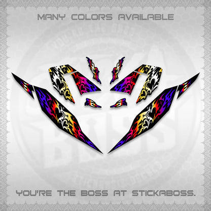 CLICK 125 V4 DECALS (2026 TRIBAL HEART DESIGN) STICKER KITS BY STICKABOSS