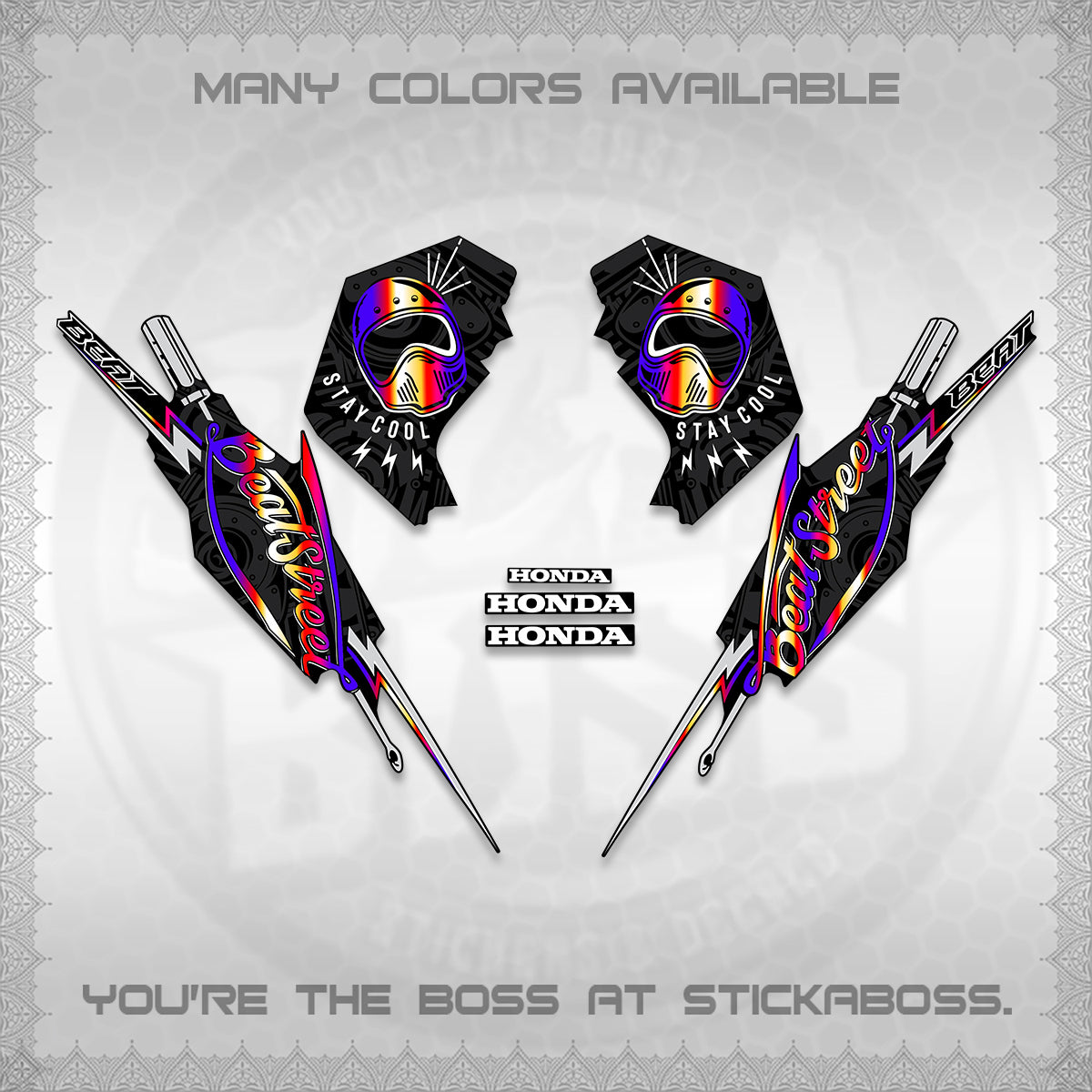 BEAT FI V2 DECALS (2026 BEATSTREET DESIGN) STICKER KITS BY STICKABOSS
