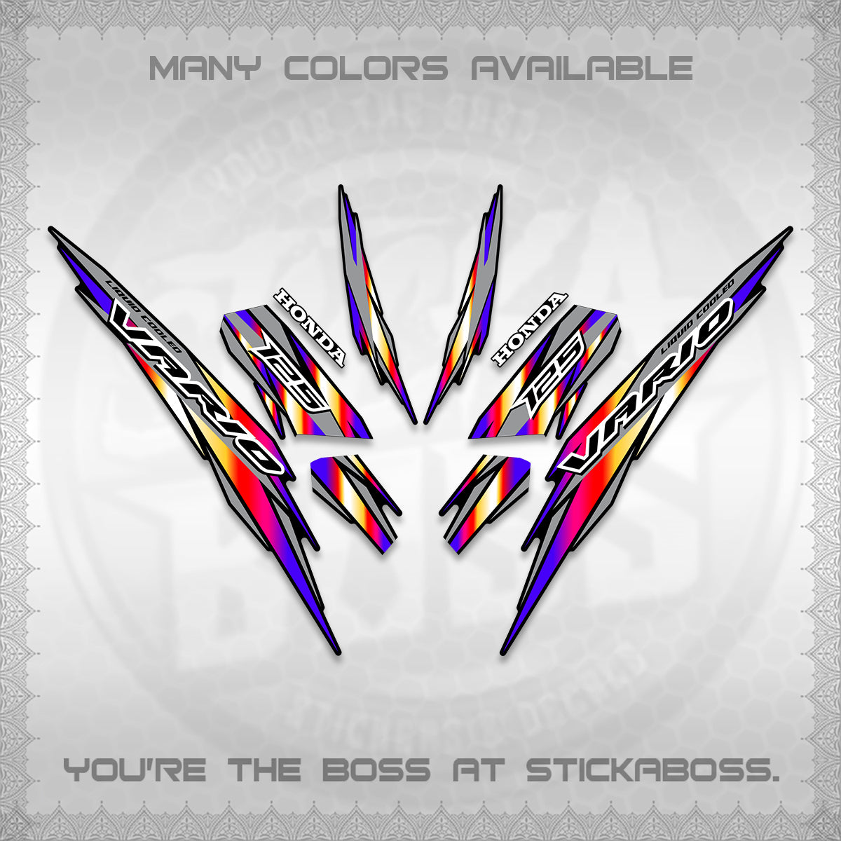 CLICK 125 V3 INDO DECALS (2024 SV 22-A1 STYLE) STICKER KITS By STICKABOSS