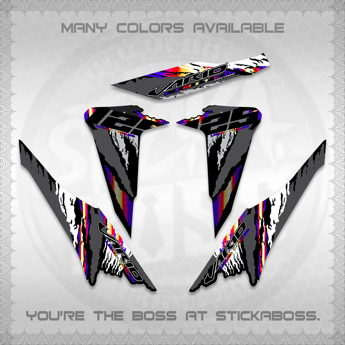 CLICK 125 V2 VARIO DECALS (2022 SPLASH SPECIAL) STICKER KITS BY STICKABOSS